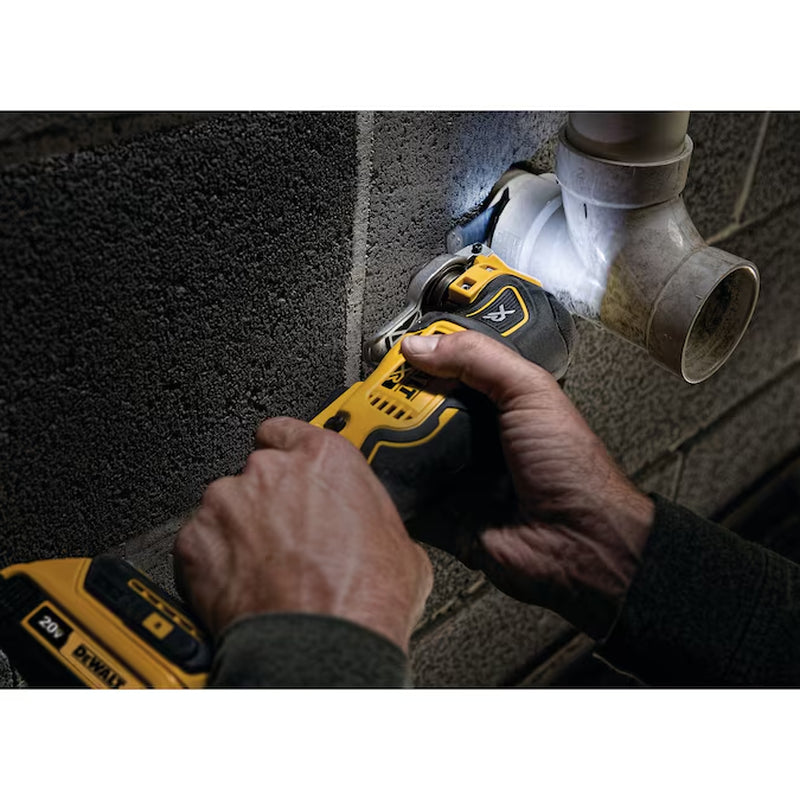 XR 20-Volt Max Cordless Brushless 3-Speed 8 -Piece Oscillating Multi-Tool with Soft Case 1 -Batteries Included