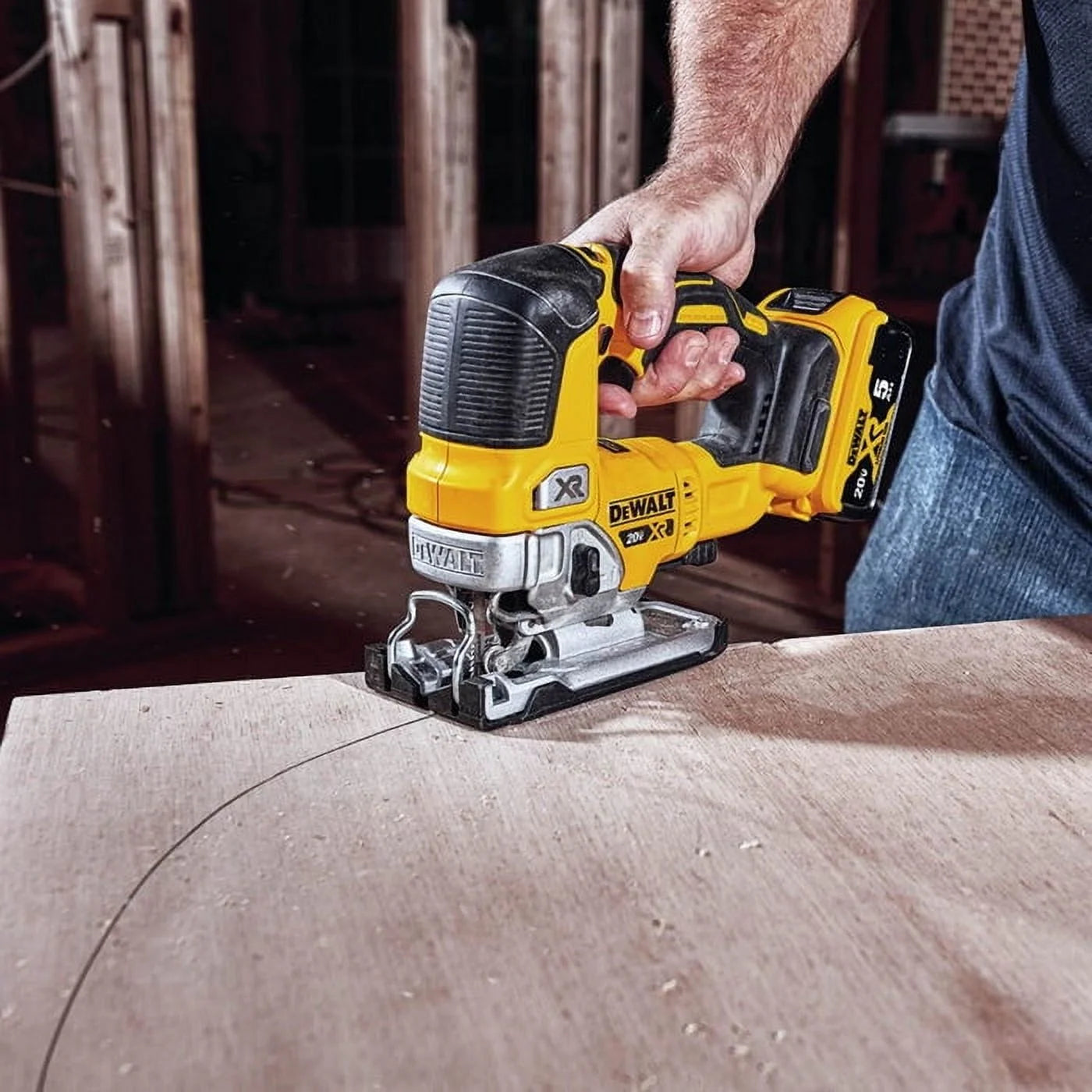 20V MAX XR Cordless Jig Saw DCS334B, 3,200 Blade Speed, Brushless Motor, LED Light (Bare Tool Only)