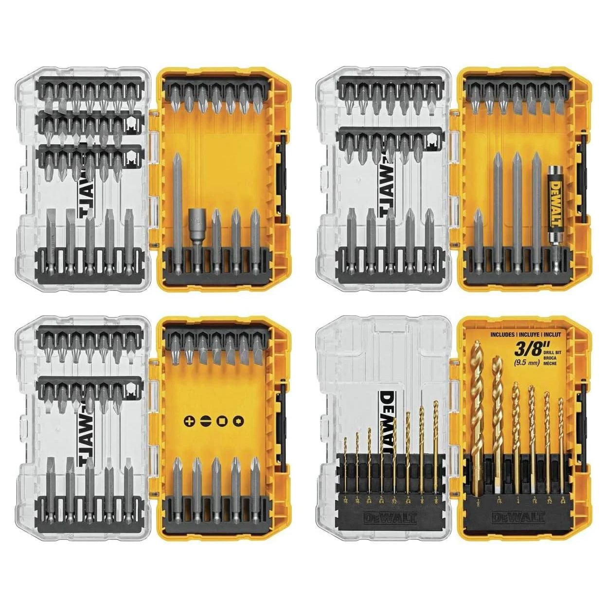 DeWalt DWA110SETCCLW 110-Piece Shank Screwdriver Bit Set – Precision Bits for Power Tools