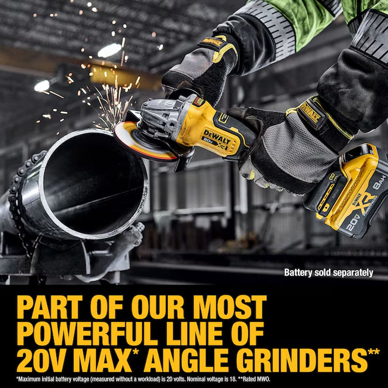 XR 4.5-In 20-Volt Max Paddle Switch Brushless Cordless Angle Grinder
