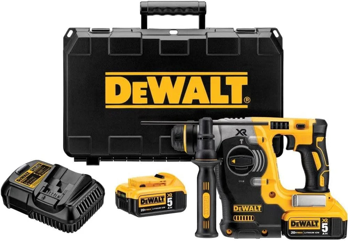20V MAX SDS Rotary Hammer Drill Kit, 5-Ah Batteries DCH273P2