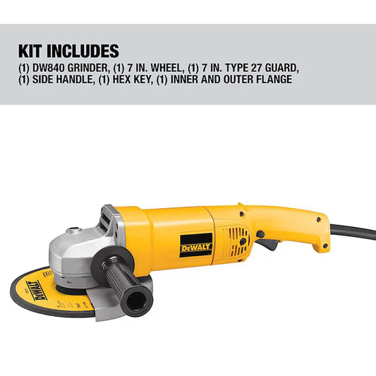 7-In 13-Amp Trigger Switch Angle Grinder