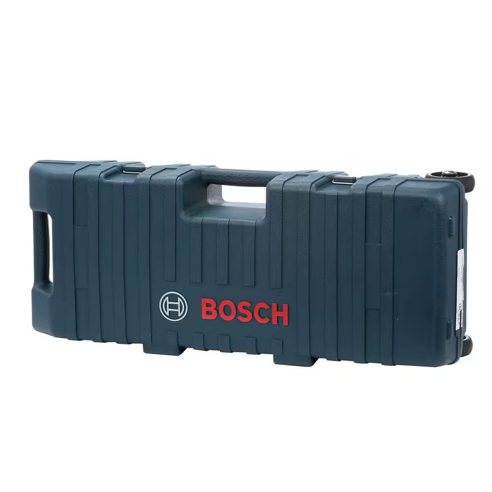 15 Amp 1-1/8 In. Corded Concrete Electric Hex Breaker Hammer Kit with Hard Carrying Case with Wheels