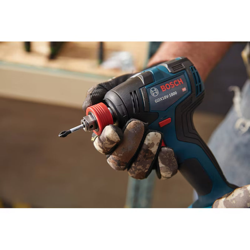 Two-In-One 18-Volt 1/4-In 1/2-In Brushless Cordless Impact Driver (Battery Included and Charger Included and Soft Bag Included)