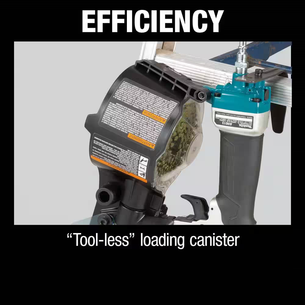 Pneumatic 2-1/2 In. 15° Siding Coil Nailer