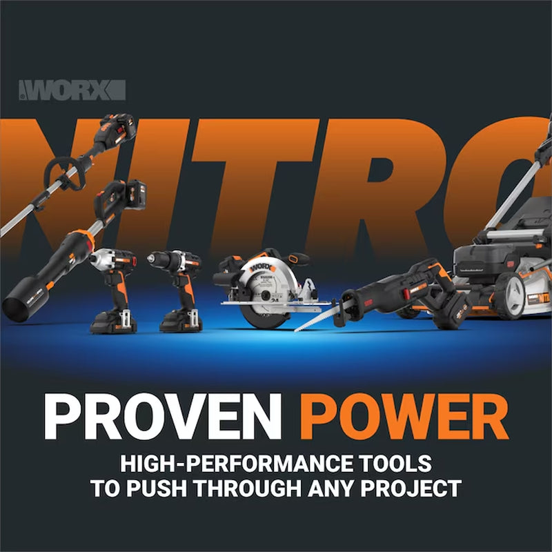 Nitro Power Share 40-Volt 16-In Battery 4 Ah Chainsaw Battery Included Charger Included