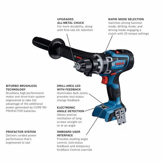 1/2-In 18-Volt Variable Speed Brushless Cordless Hammer Drill