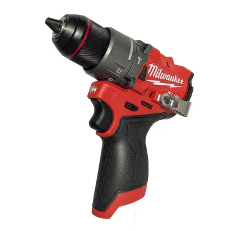 M12 FUEL 12V Lithium-Ion Brushless Cordless 2-Tool Combo Kit – 1/2" Hammer Drill & 1/4" Impact Driver with 2 Batteries, Charger & Bag (Model 3497-22)