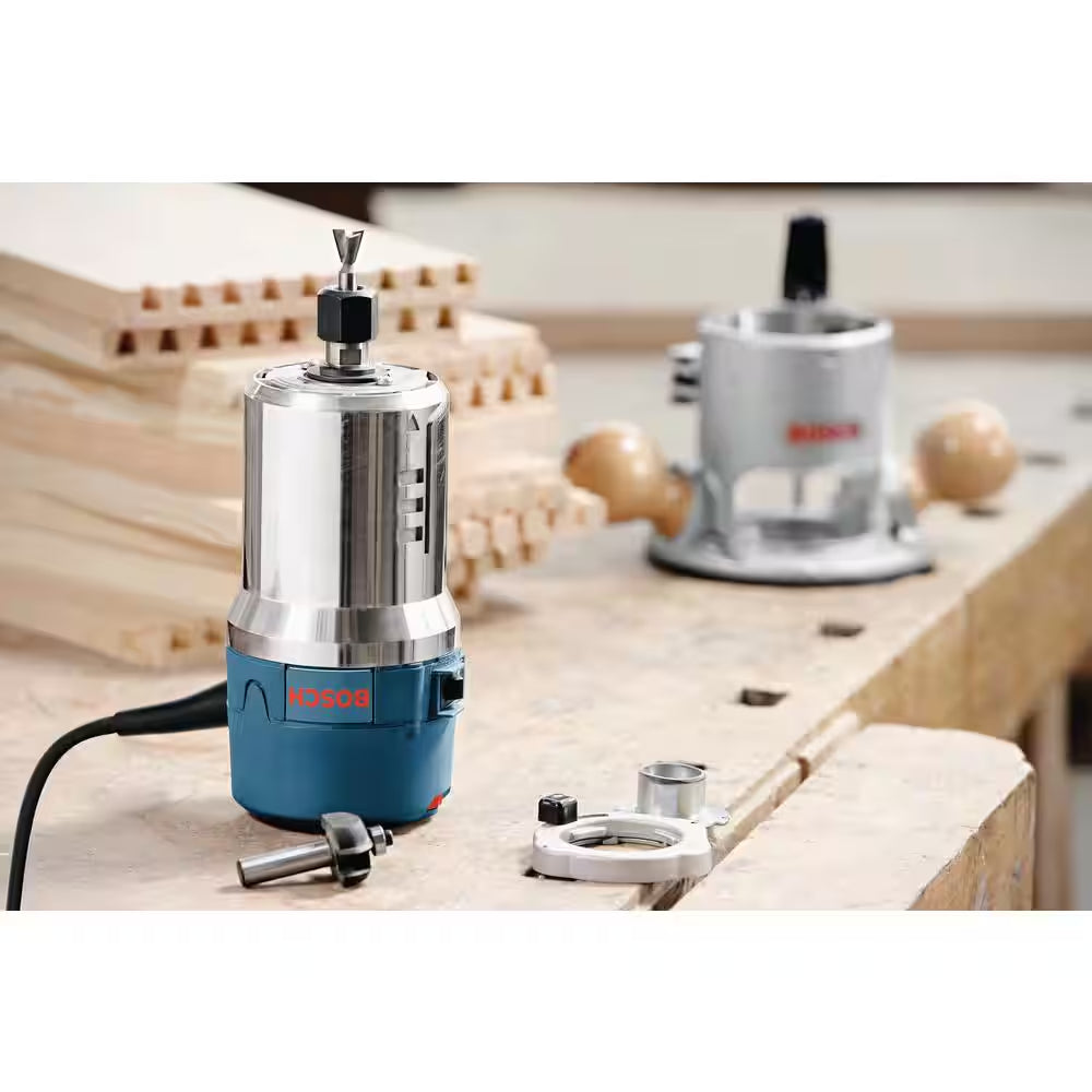 15 Amp Corded 27 In. X 18 In. Aluminum Router Table with Bonus 12 Amp Corded 2.25 HP Variable Speed Fixed-Base Router