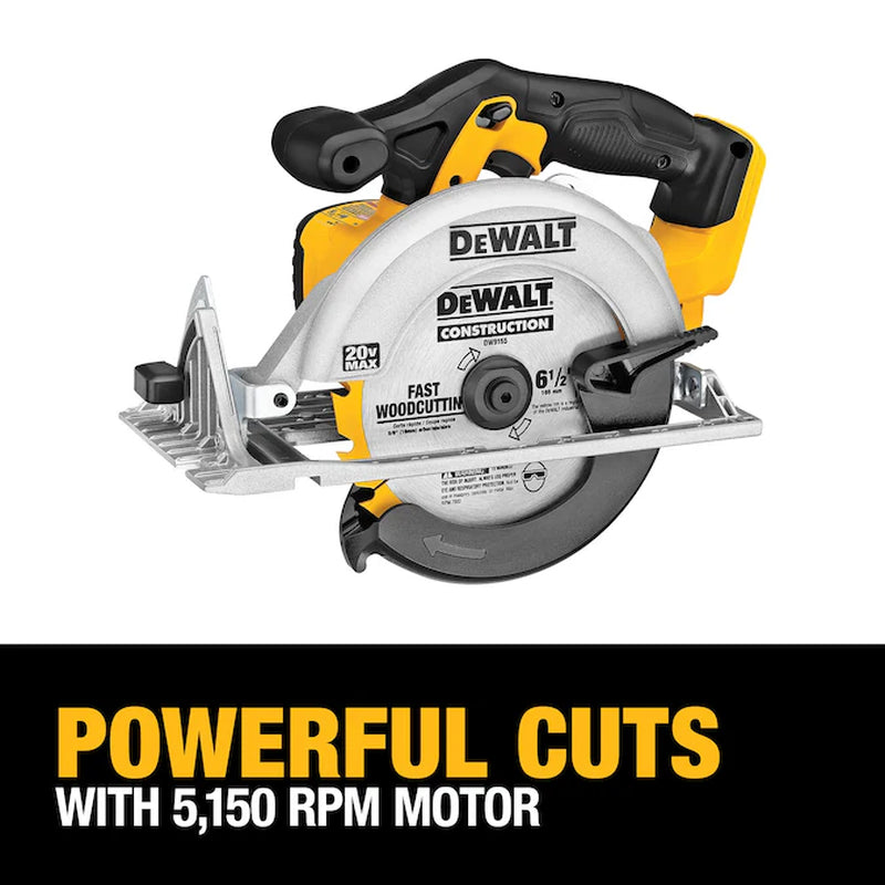 20-Volt Max 6-1/2-In Cordless Circular Saw