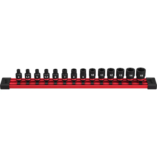 Tool 14PC SHOCKWAVE Impact Duty Metric Standard 6 Point Socket Set