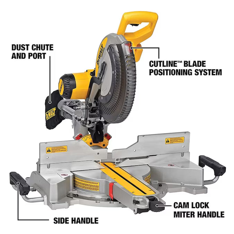 12-In 15-Amp Dual Bevel Sliding Compound Corded Miter Saw
