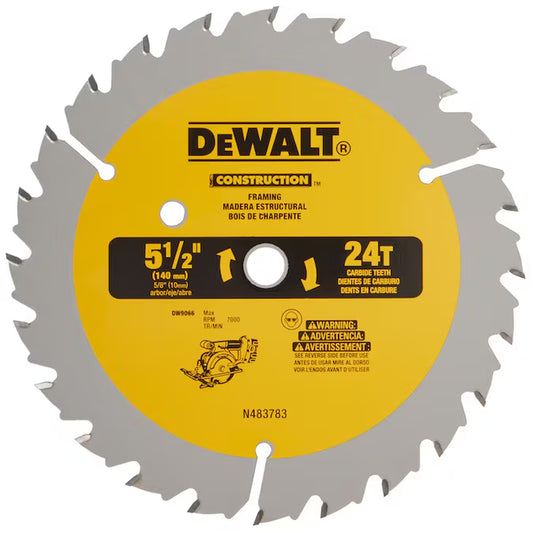 5-1/2-In 24 -Tooth Rough Finish Carbide Circular Saw Blade Individual