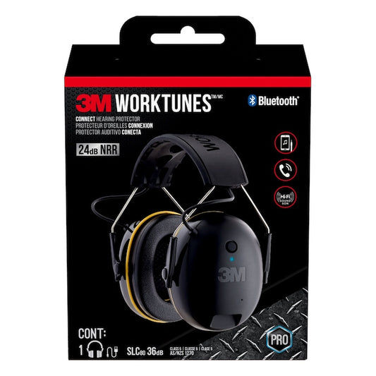 Worktunes Connect Reusable Cordless Hearing Protection Earmuffs Bluetooth Compatibility 24 Db Db Noise Reduction Rating