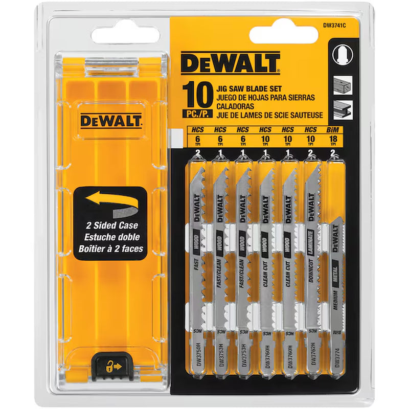 1-3/4-In Set T-Shank Bi-Metal Jigsaw Blade Set ( 10 -Pack )