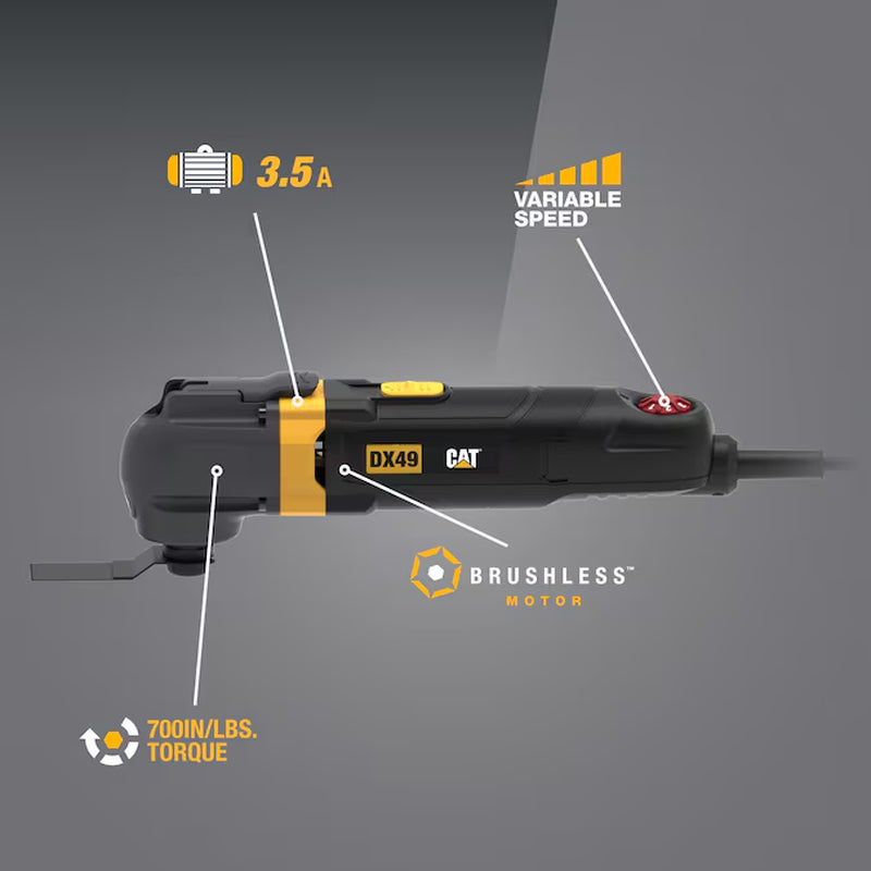 3.5 -Amp Variable Speed 15 -Piece Oscillating Multi-Tool with Hard Case