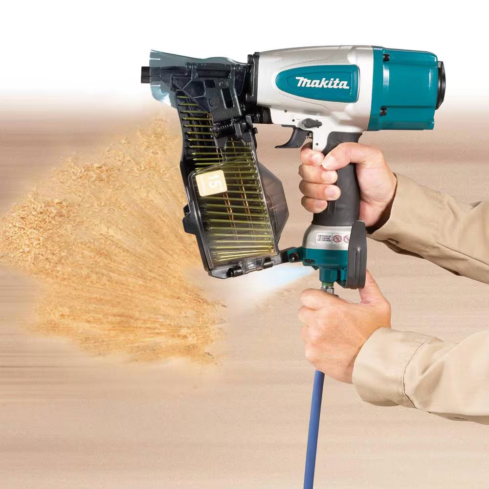 Pneumatic 2-1/2 In. 15° Siding Coil Nailer