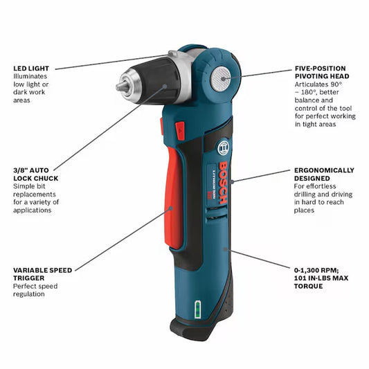 12-Volt Max 3/8-In Keyless Cordless Drill 1 -Batteries Included (Soft Bag Included)