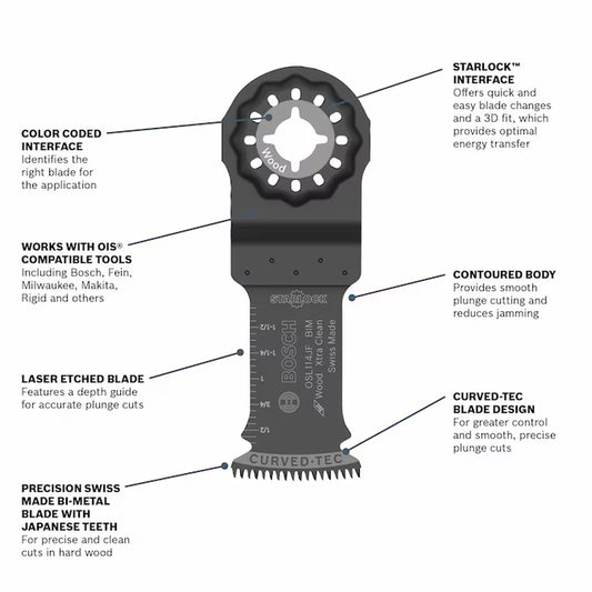 Starlock 3 -Pack Bi-Metal Oscillating Tool Blade