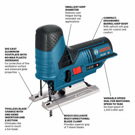 12V Max Jig Saw Barrel Grip (Bare Tool)