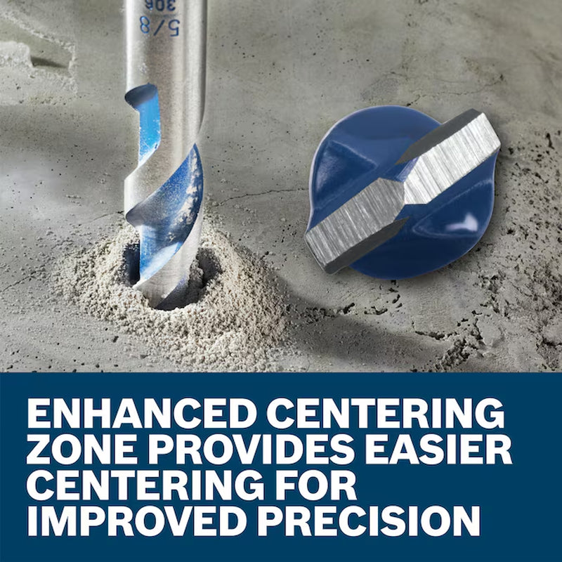 Blue Xtreme 1/2-In X 6-In Carbide Masonry Drill Bit for Hammer Drill