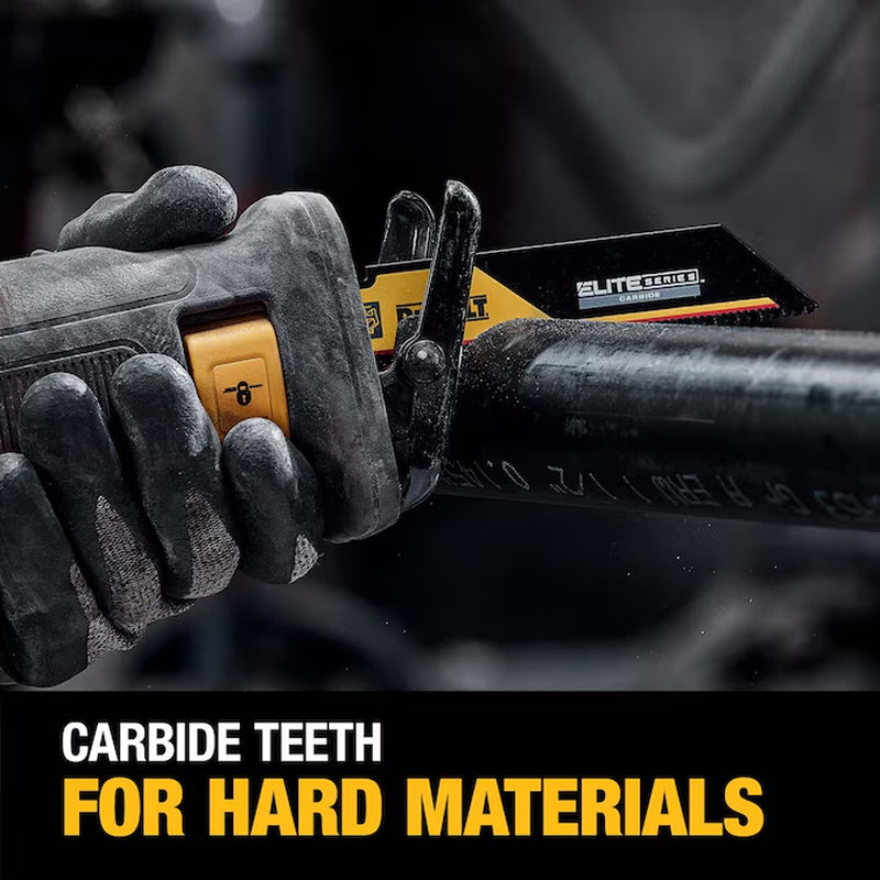 ELITE SERIES Carbide Tooth 9-In 8 TPI Thick Metal Cutting Reciprocating Saw Blade