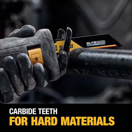 ELITE SERIES Carbide Tooth 9-In 8 TPI Thick Metal Cutting Reciprocating Saw Blade