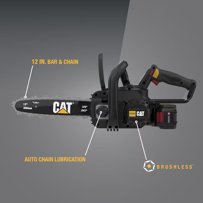 18-Volt 12-In Battery 4 Ah Chainsaw Battery Included Charger Included
