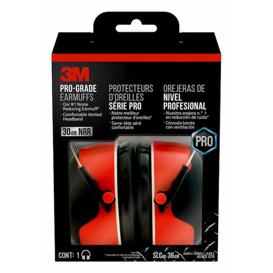Pro Grade Earmuff Reusable Cordless Hearing Protection Earmuffs Noise Reduction Rating (NRR) of 30 Db Db Noise Reduction Rating