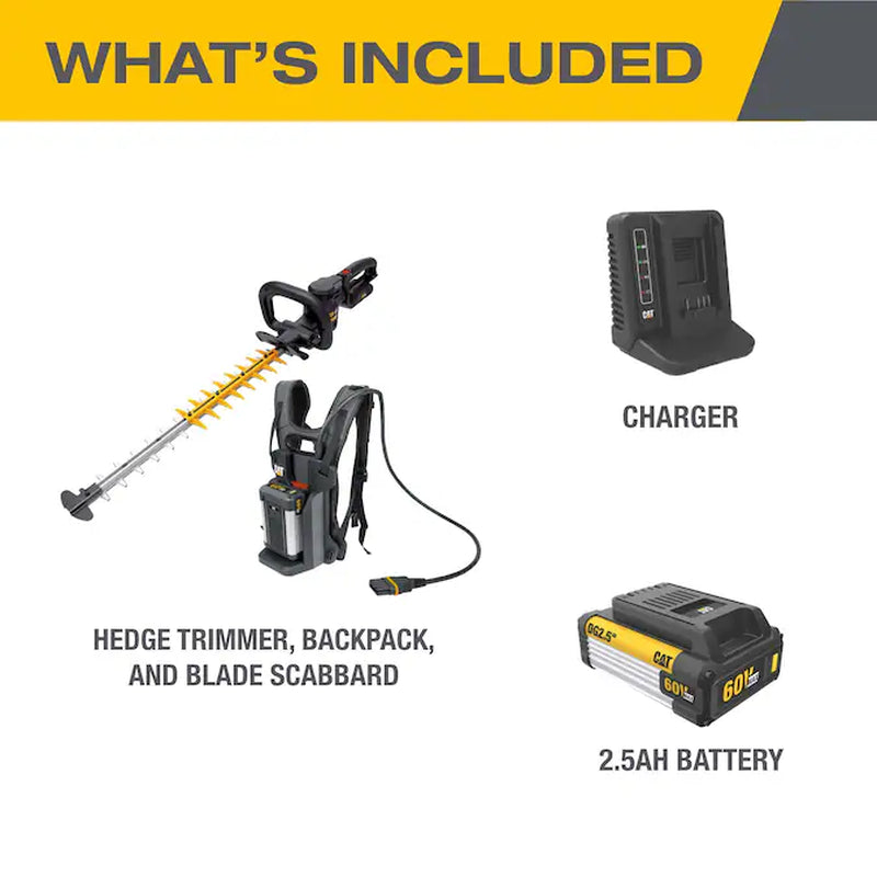 60-Volt Max 25-In Battery Hedge Trimmer 2 Ah Battery Included , Charger Included