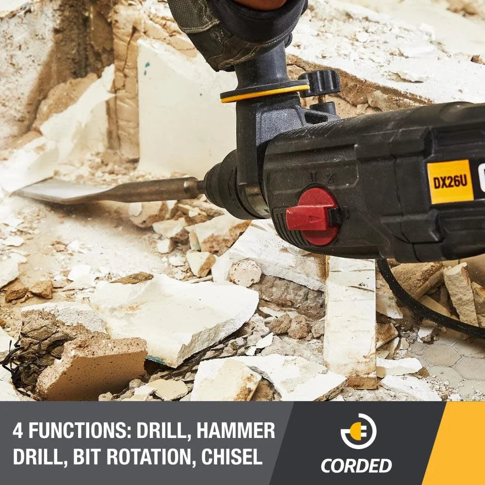 Caterpillar Cat® DX26U Corded 1" Sds-Plus Rotary Hammer Drill 8-AMP