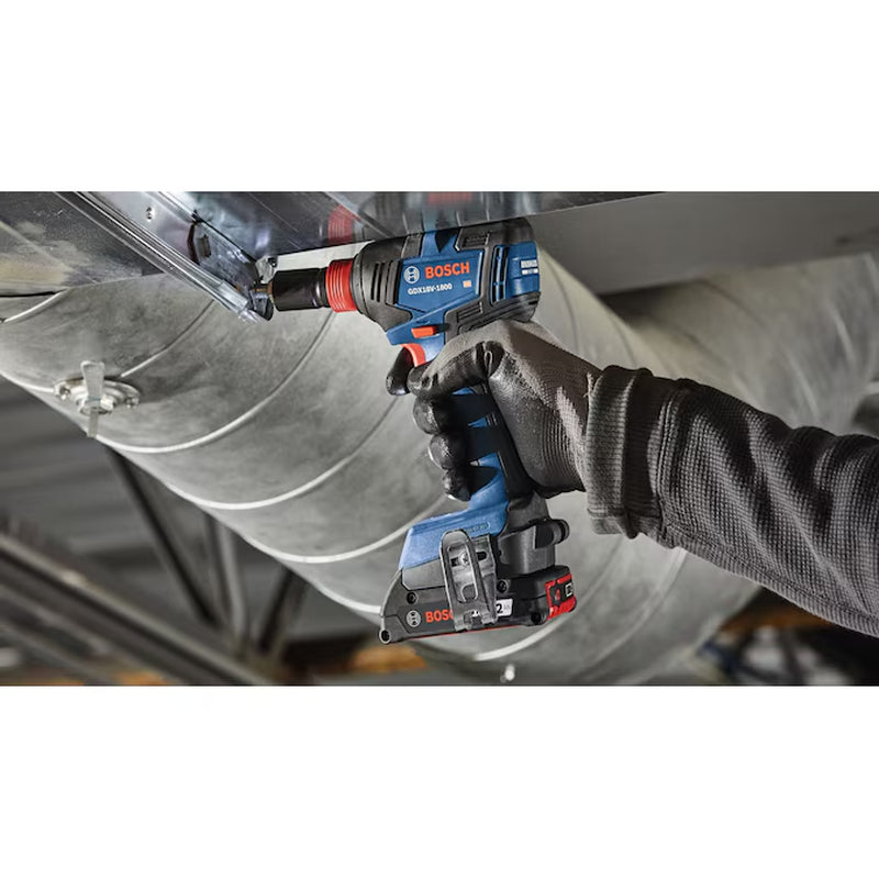 Two-In-One 18-Volt 1/4-In 1/2-In Brushless Cordless Impact Driver (Battery Included and Charger Included and Soft Bag Included)