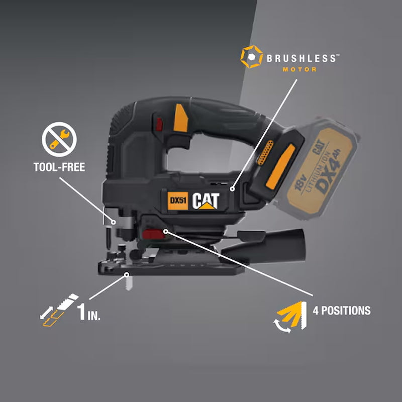 18-Volt Brushless Variable Speed Keyless Cordless Jigsaw (Battery Not Included)