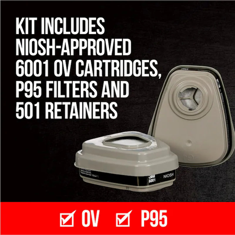 Blue Reusable P95 Medium Multi-Purpose Half Face Respirator
