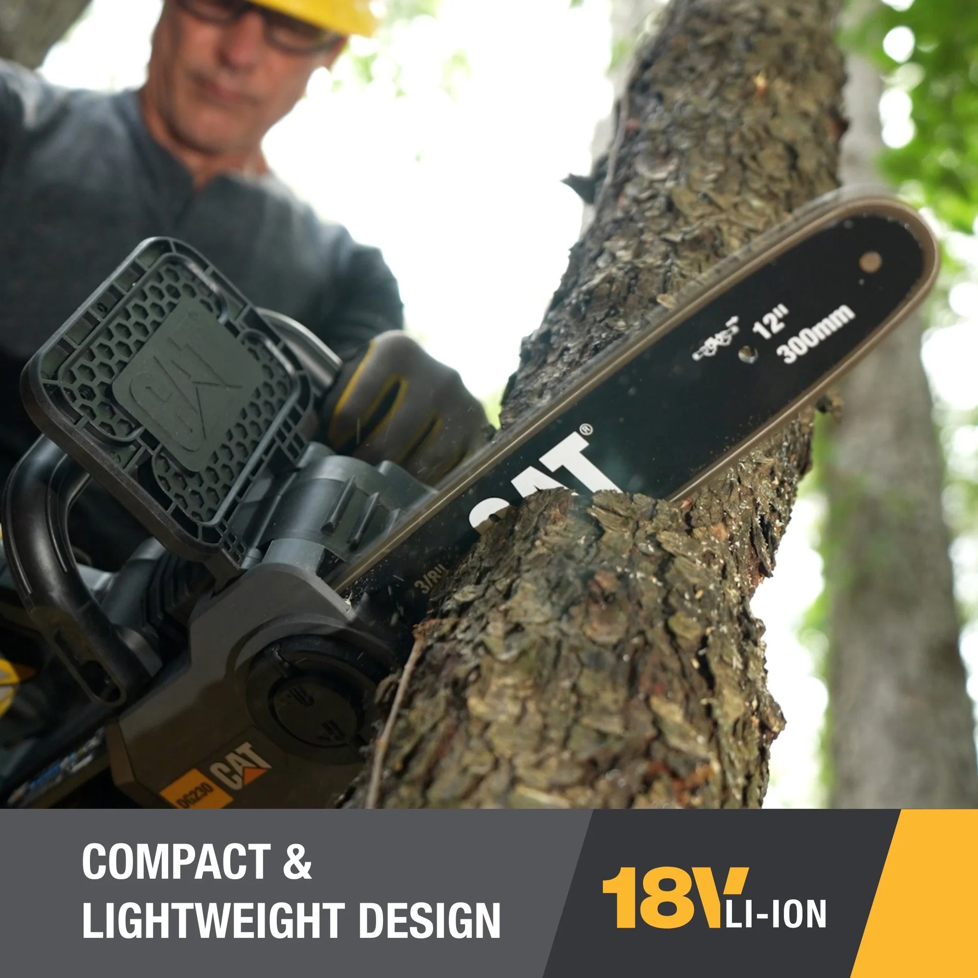 Caterpillar Cat® DG230 18V Brushless 12" Cordless Chainsaw with Battery