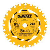 6-1/2-In 40 -Tooth Fine Finish Tungsten Carbide-Tipped Steel Circular Saw Blade Individual