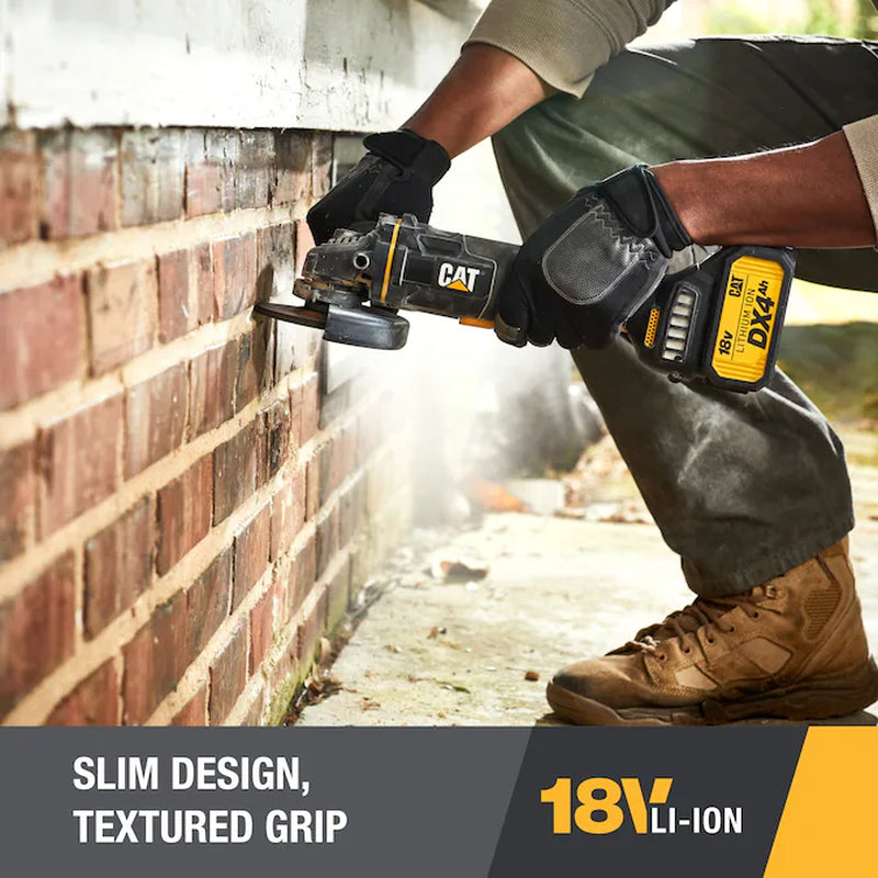 4.5-In Sliding Switch Brushless Cordless Angle Grinder