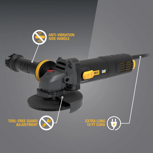Caterpillar Cat® DX37U 4.5" Anti-Vibration Metal Angle Grinder