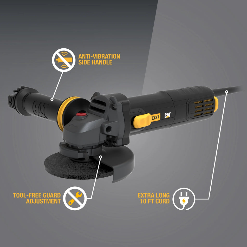 Caterpillar Cat® DX37U 4.5" Anti-Vibration Metal Angle Grinder