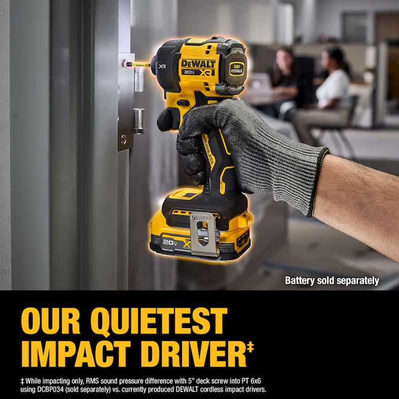 XR Quiet Hydraulic 20-Volt Max 1/4-In Brushless Cordless Impact Driver (Battery Not Included and Charger Not Included )
