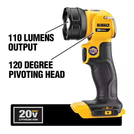 20V MAX LED Cordless Work Light, 110 Lumens, 1 Each (115-DCL040)