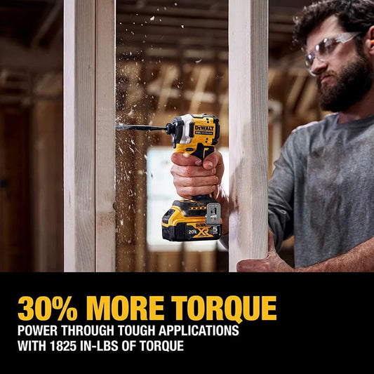 Dewalt DCF850 ATOMIC 20V MAX 1/4 Inch Cordless Impact Driver(Tool Only) - Yellow