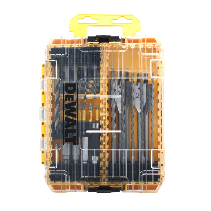 DEWALT DWACS61P Multi-tool Accessories Set 61pcs Extension Bit Holder Twist Drill Screwdriver Bits Impact Driver Bit Tool Case