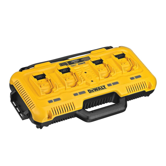 DeWalt DCB104 20V/60V MAX FLEXVOLT 4-Port Fast Charger – Charges 12V MAX, 20V MAX, and FLEXVOLT Batteries