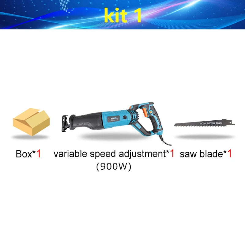NEWONE 900W-1200W Reciprocating Saw -6-Speed Electric Saber Saw for Wood & Metal
