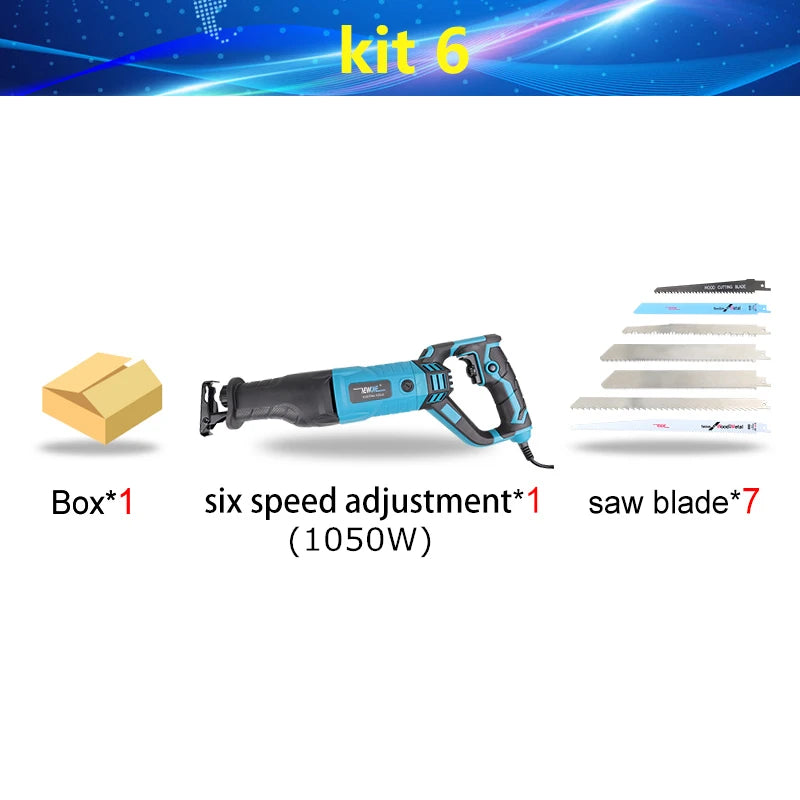 NEWONE 900W-1200W Reciprocating Saw -6-Speed Electric Saber Saw for Wood & Metal