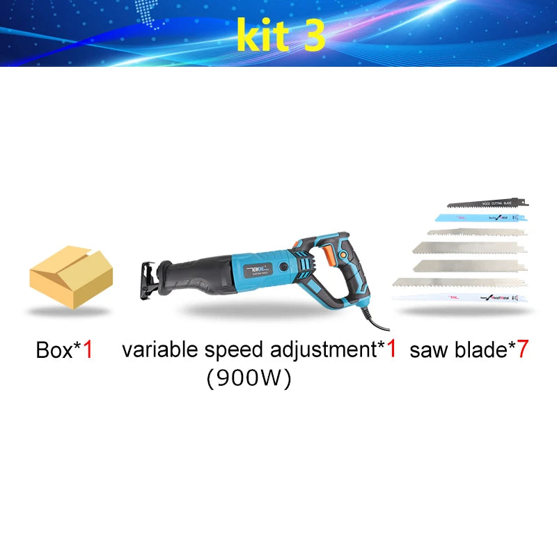 NEWONE 900W-1200W Reciprocating Saw -6-Speed Electric Saber Saw for Wood & Metal