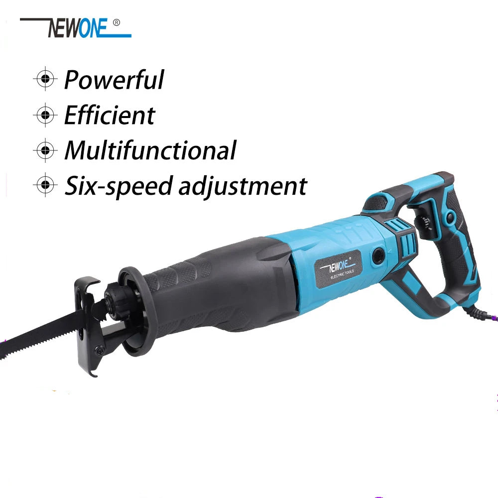 NEWONE 900W-1200W Reciprocating Saw -6-Speed Electric Saber Saw for Wood & Metal