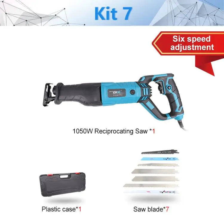 NEWONE 900W-1200W Reciprocating Saw -6-Speed Electric Saber Saw for Wood & Metal