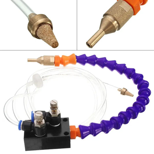 Mist Coolant Spray System for 8mm Air Pipe CNC Lathe Milling Drilling Machine